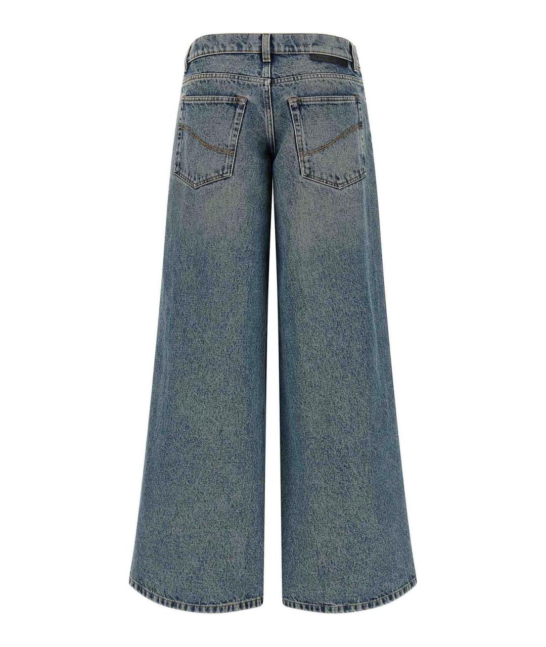 STELLA MCCARTNEY Синие хлопковые прямые джинсы, фото 2
