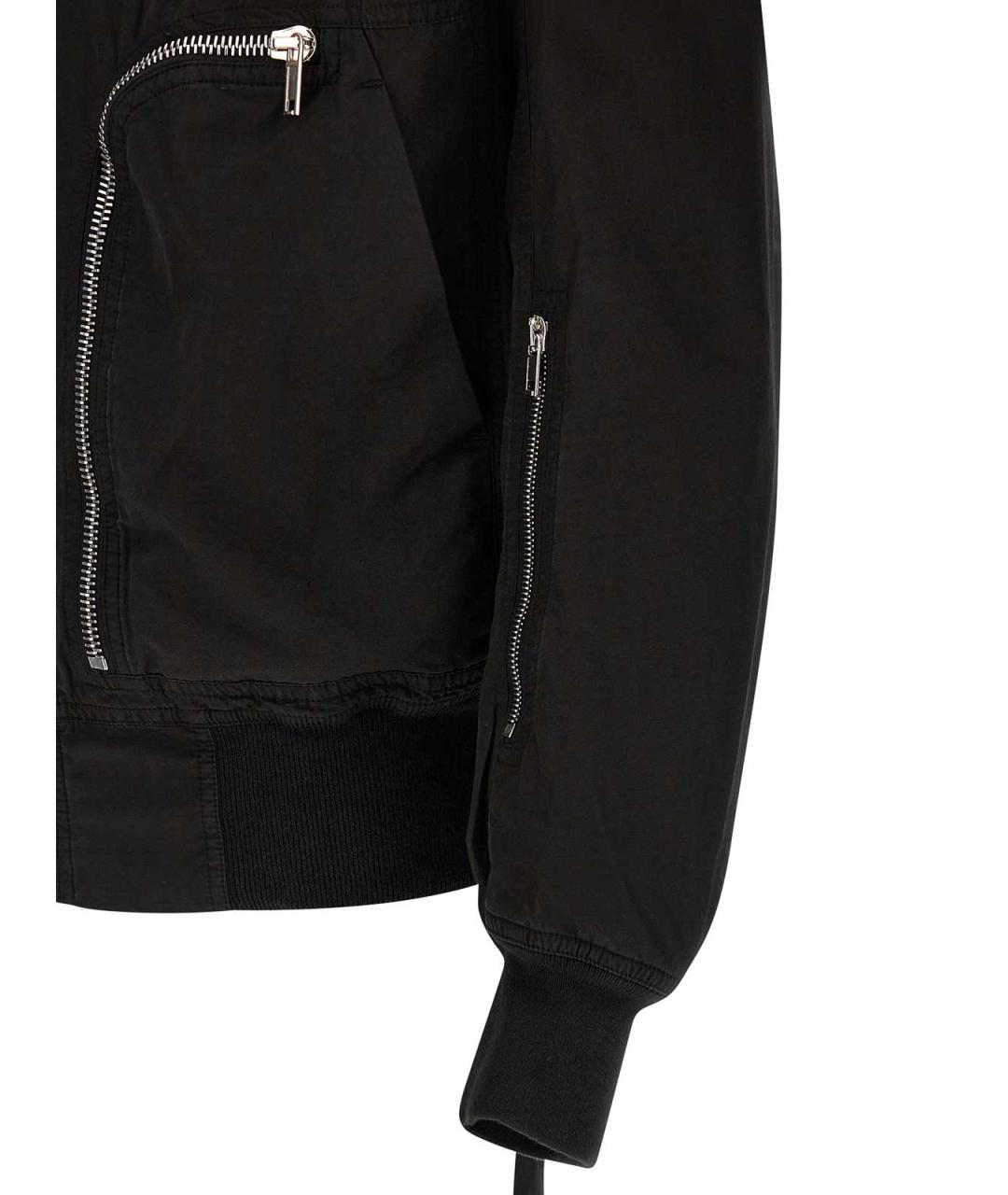 RICK OWENS DRKSHDW Черная хлопковая куртка, фото 4