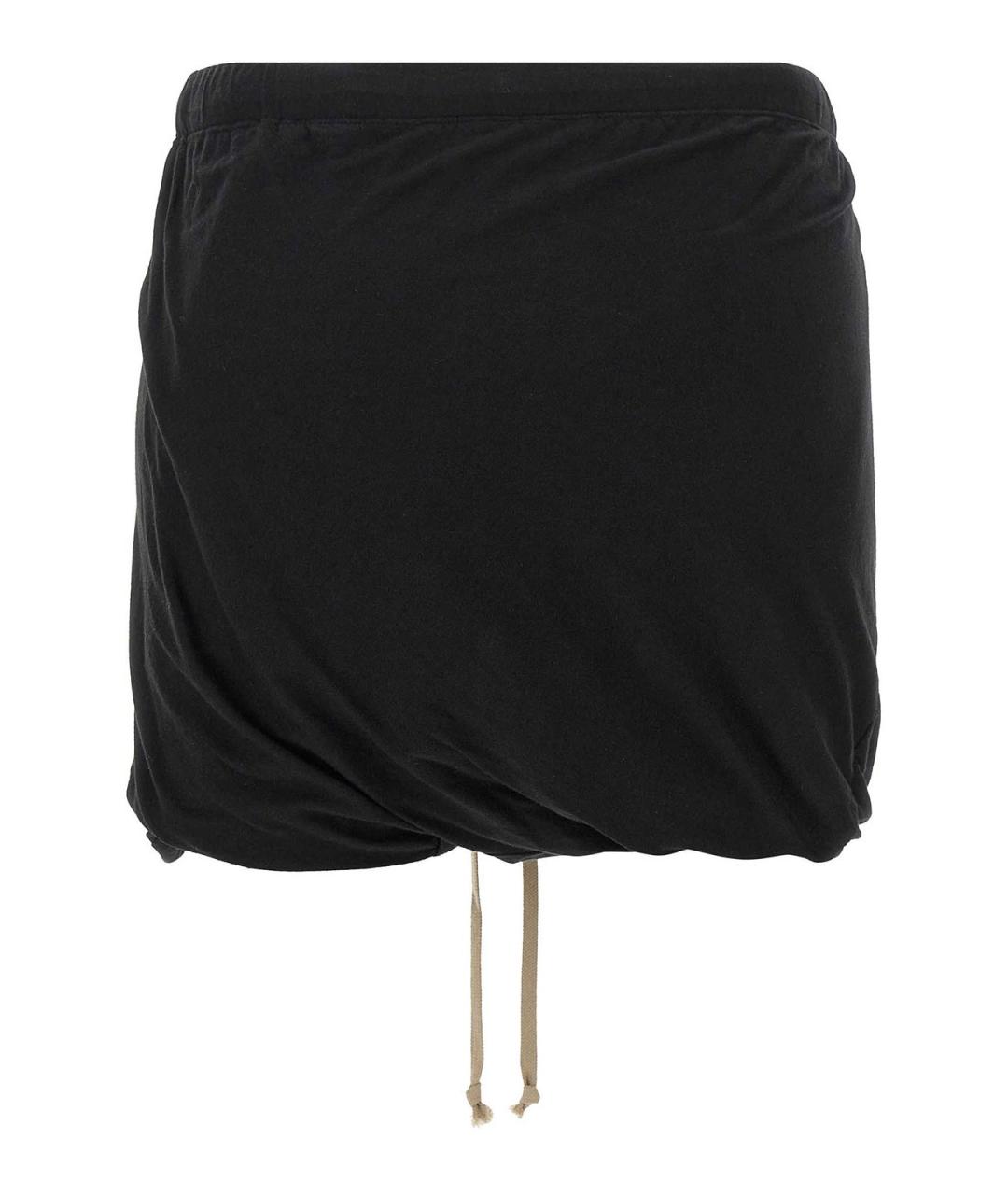 RICK OWENS DRKSHDW Черные хлопковые шорты, фото 2