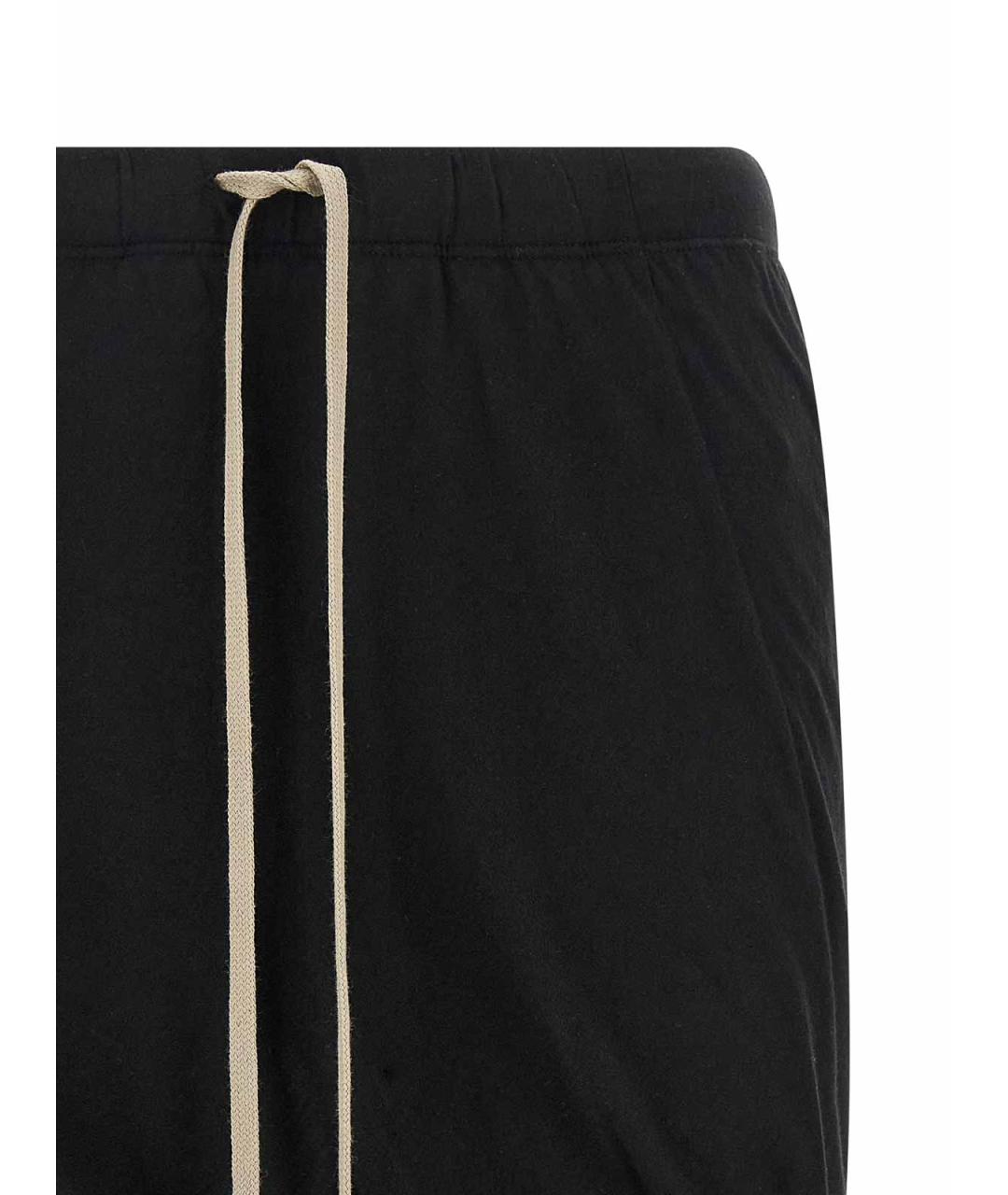 RICK OWENS DRKSHDW Черные хлопковые шорты, фото 3