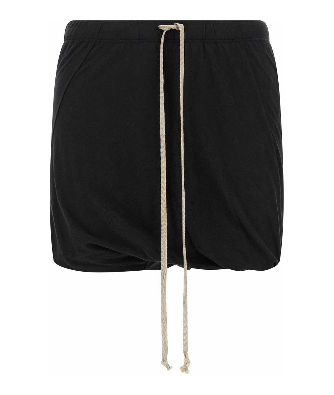 RICK OWENS DRKSHDW Черные хлопковые шорты, фото 1