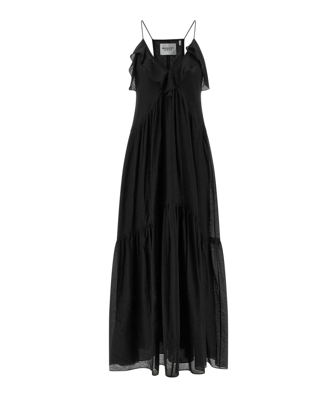 ISABEL MARANT Черное хлопковое повседневное платье, фото 1