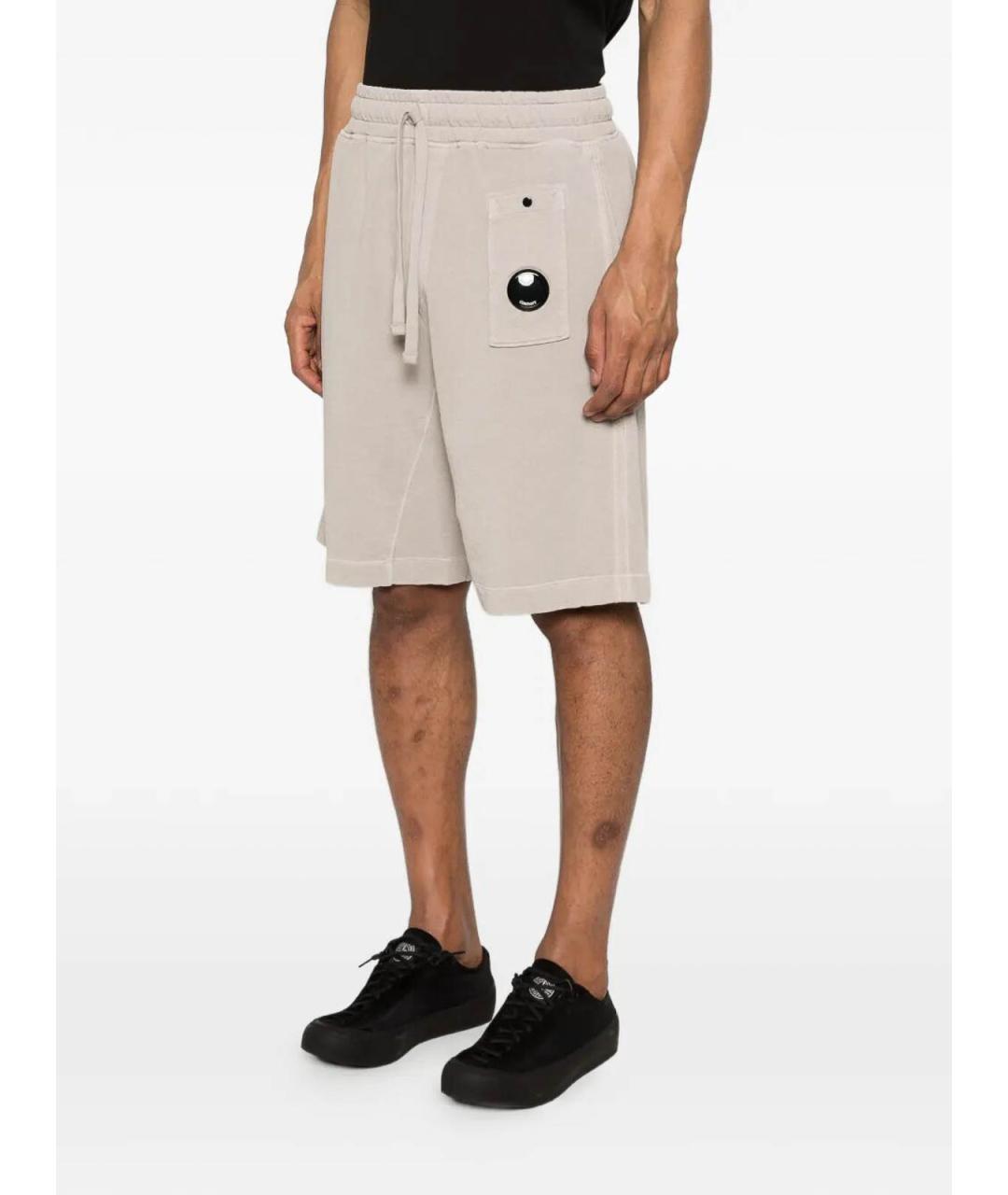 CP COMPANY Серые хлопковые шорты, фото 4