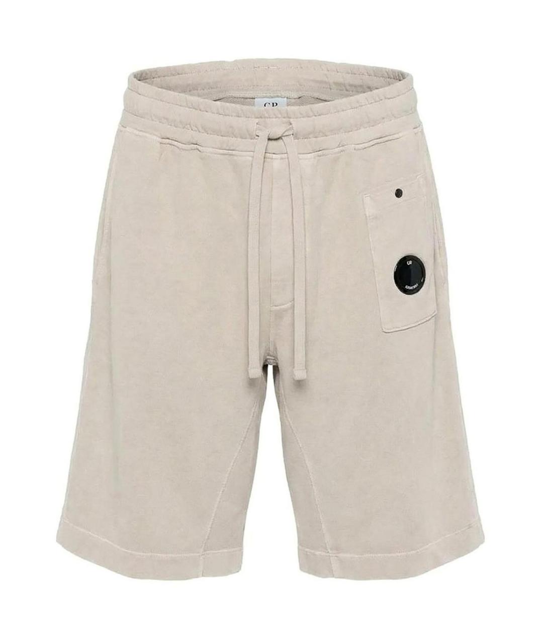 CP COMPANY Серые хлопковые шорты, фото 1