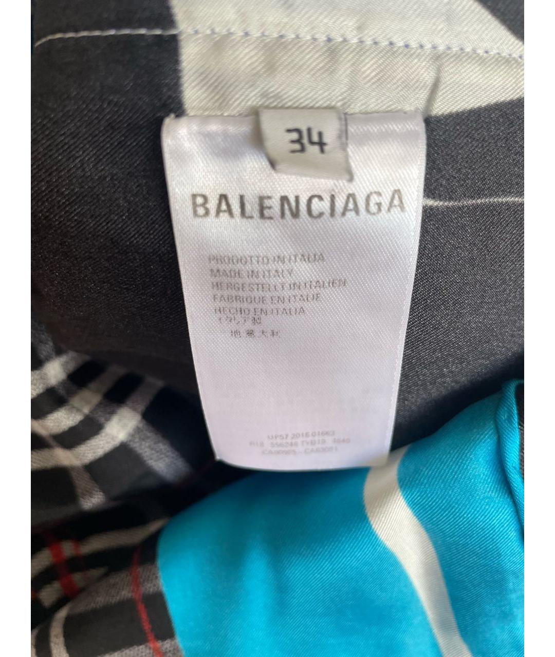 BALENCIAGA Мульти повседневное платье, фото 6