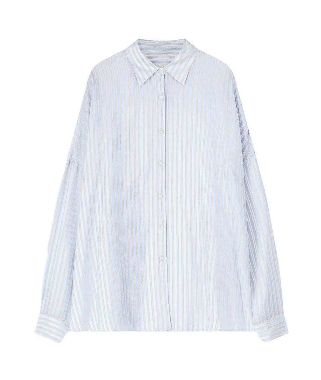 DRIES VAN NOTEN Голубая вискозная рубашка, фото 1