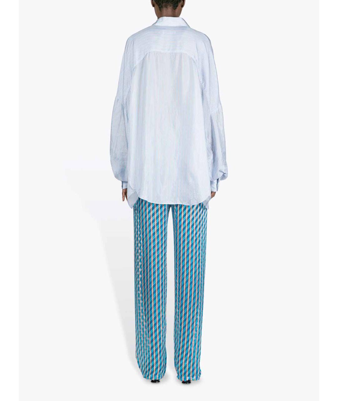 DRIES VAN NOTEN Голубая вискозная рубашка, фото 3