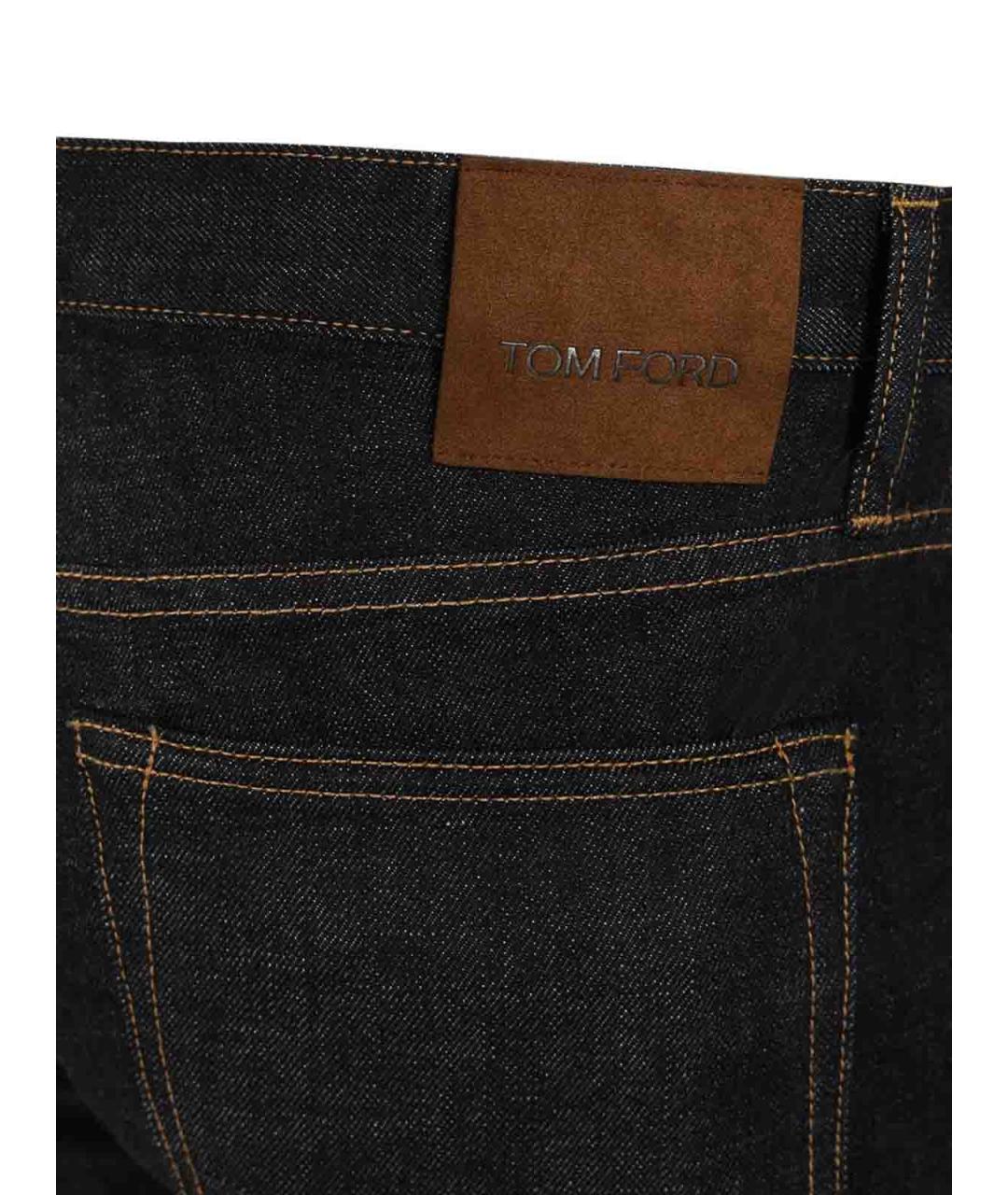 TOM FORD Темно-синие хлопковые джинсы скинни, фото 4