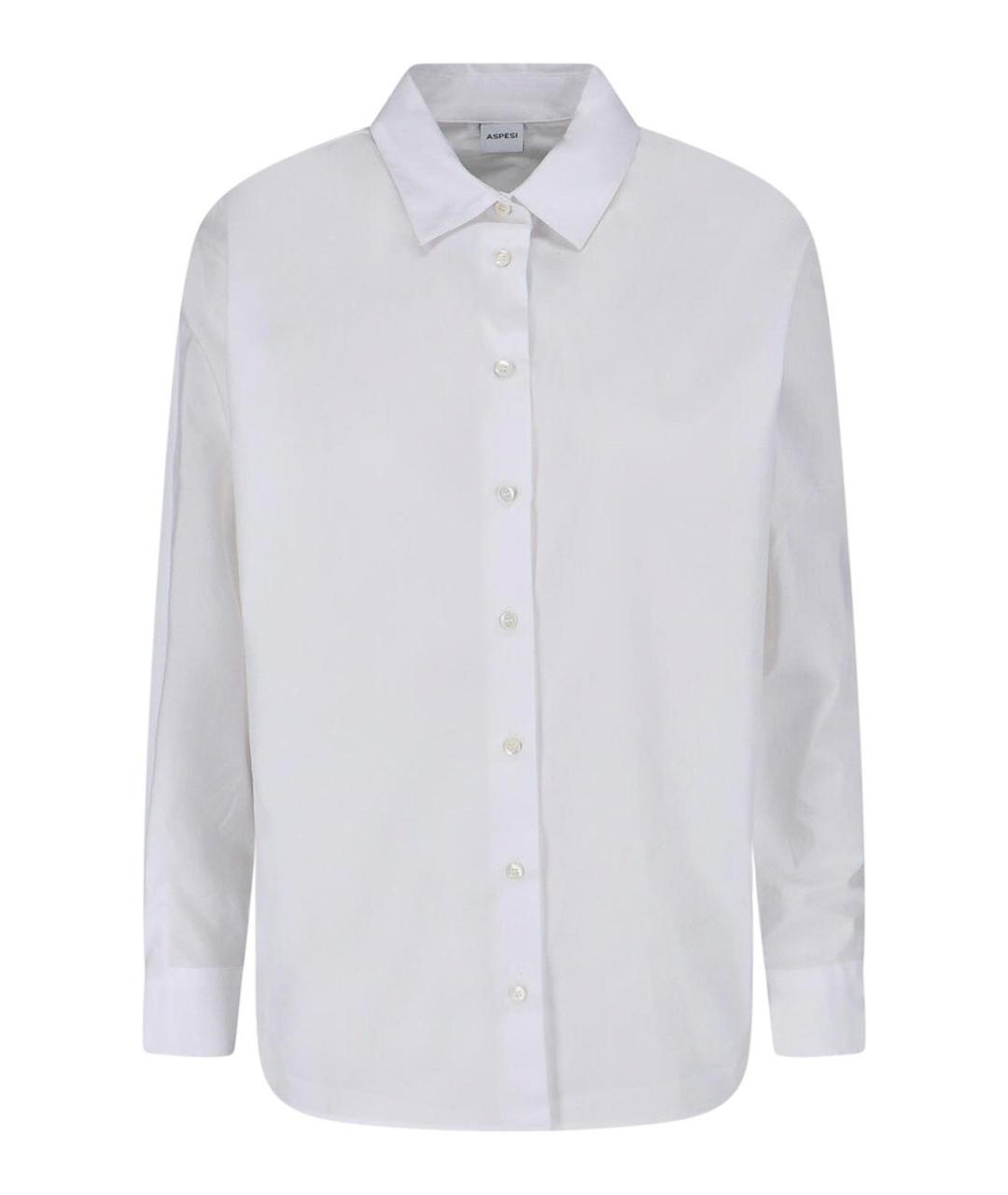 ASPESI Белая хлопковая рубашка, фото 1