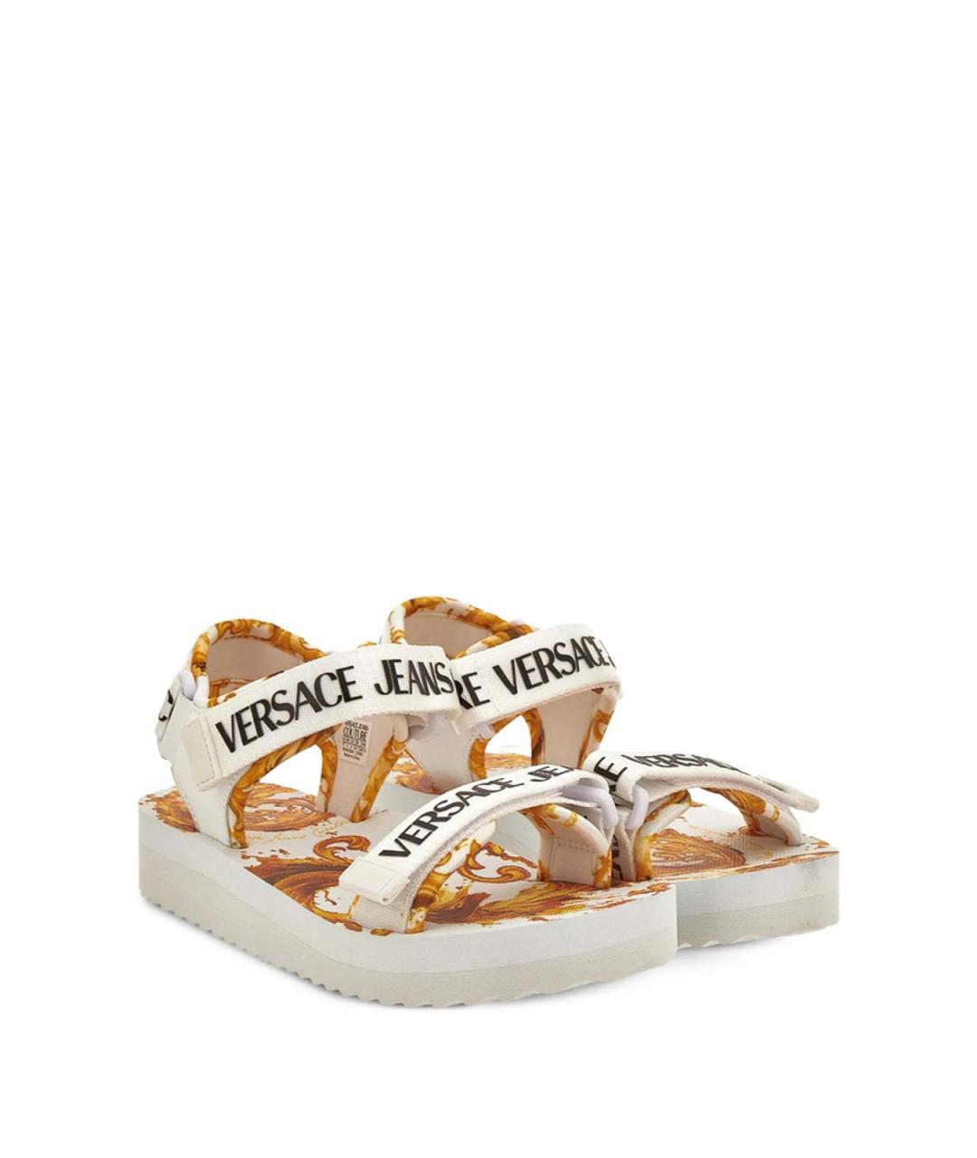 VERSACE JEANS COUTURE Белые резиновые сандалии, фото 3