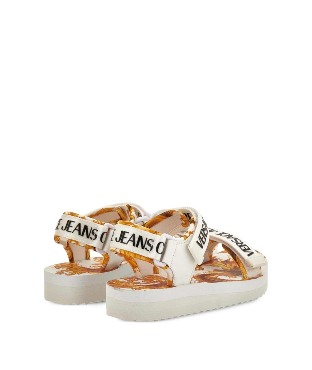 VERSACE JEANS COUTURE Белые резиновые сандалии, фото 2