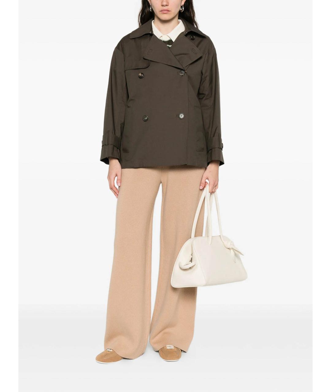 MAX MARA Зеленая полиэстеровая куртка, фото 4