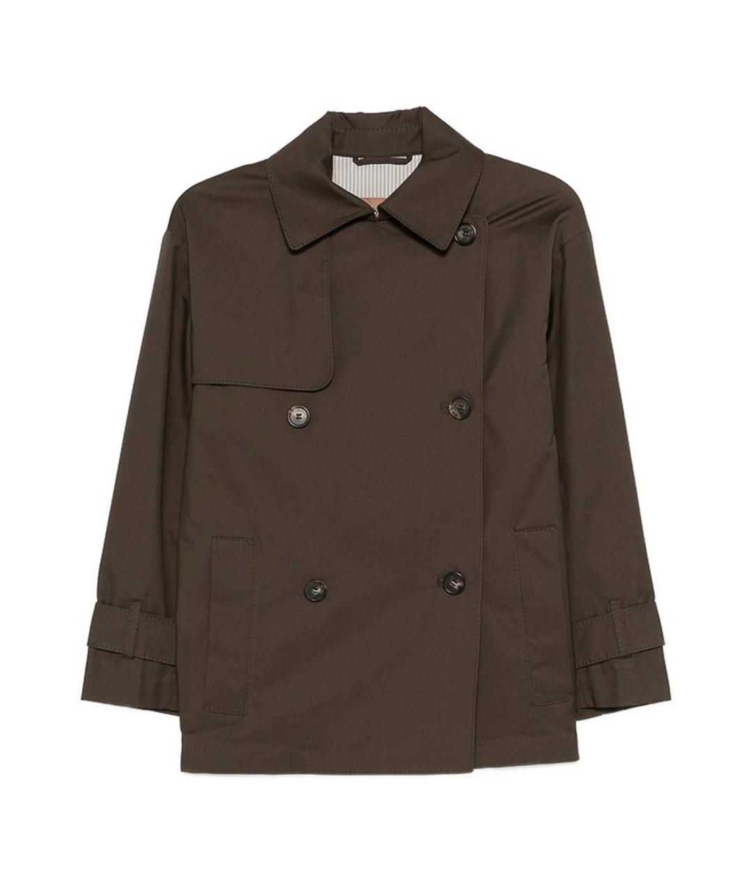 MAX MARA Зеленая полиэстеровая куртка, фото 1