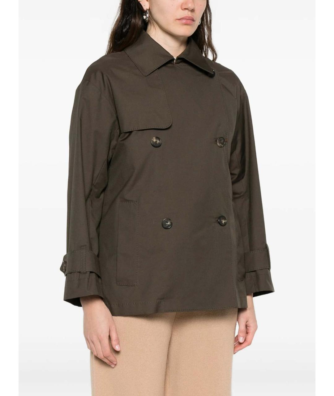 MAX MARA Зеленая полиэстеровая куртка, фото 5