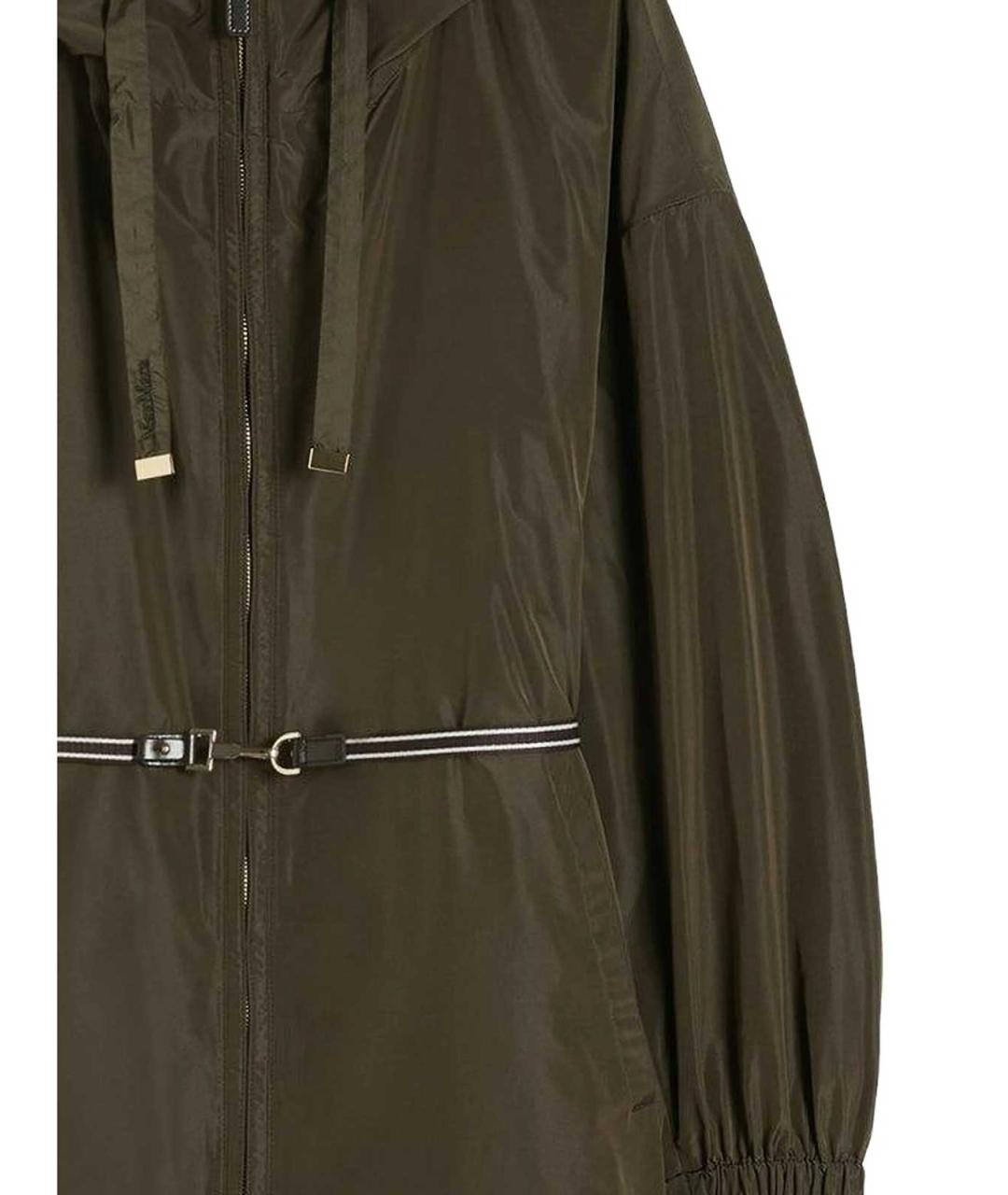 MAX MARA Зеленая полиэстеровая парка, фото 2