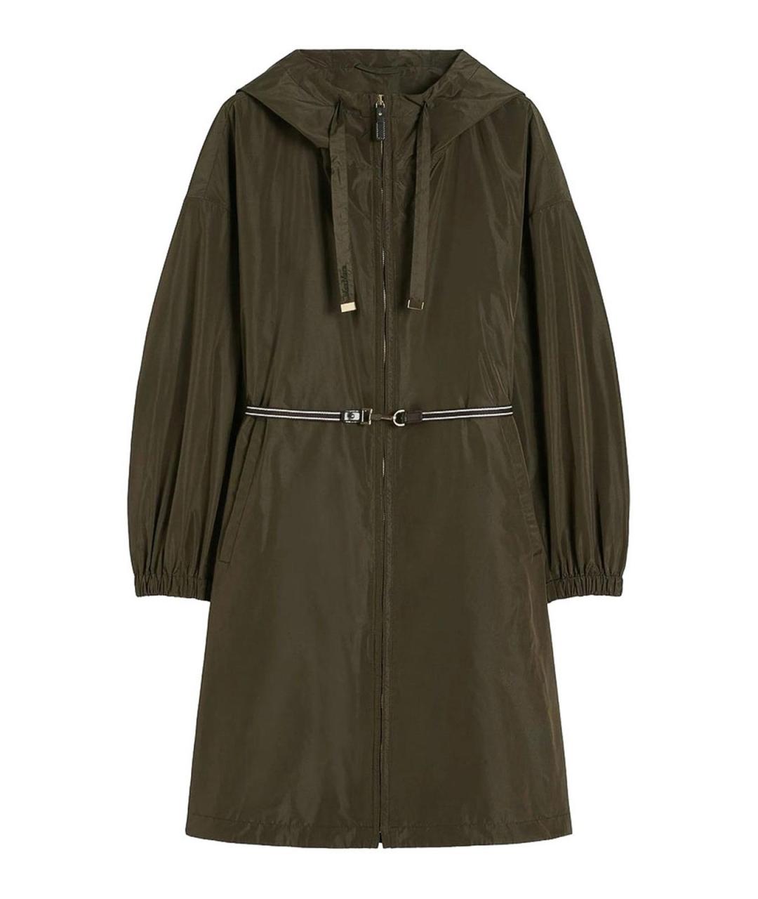 MAX MARA Зеленая полиэстеровая парка, фото 3