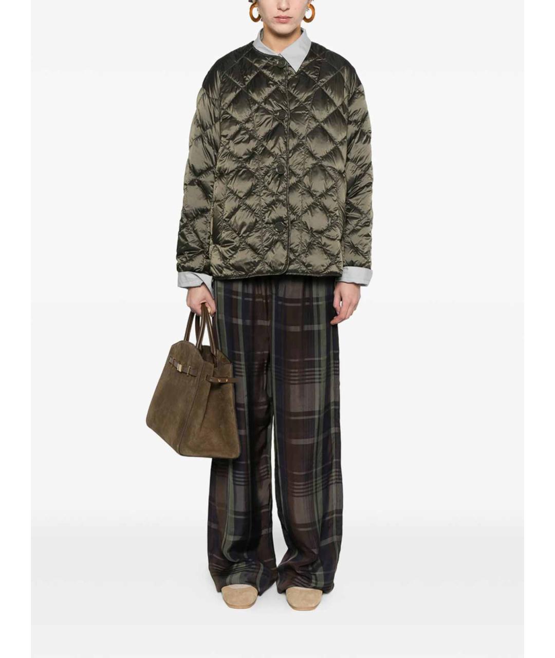 MAX MARA Зеленая полиамидовая куртка, фото 2