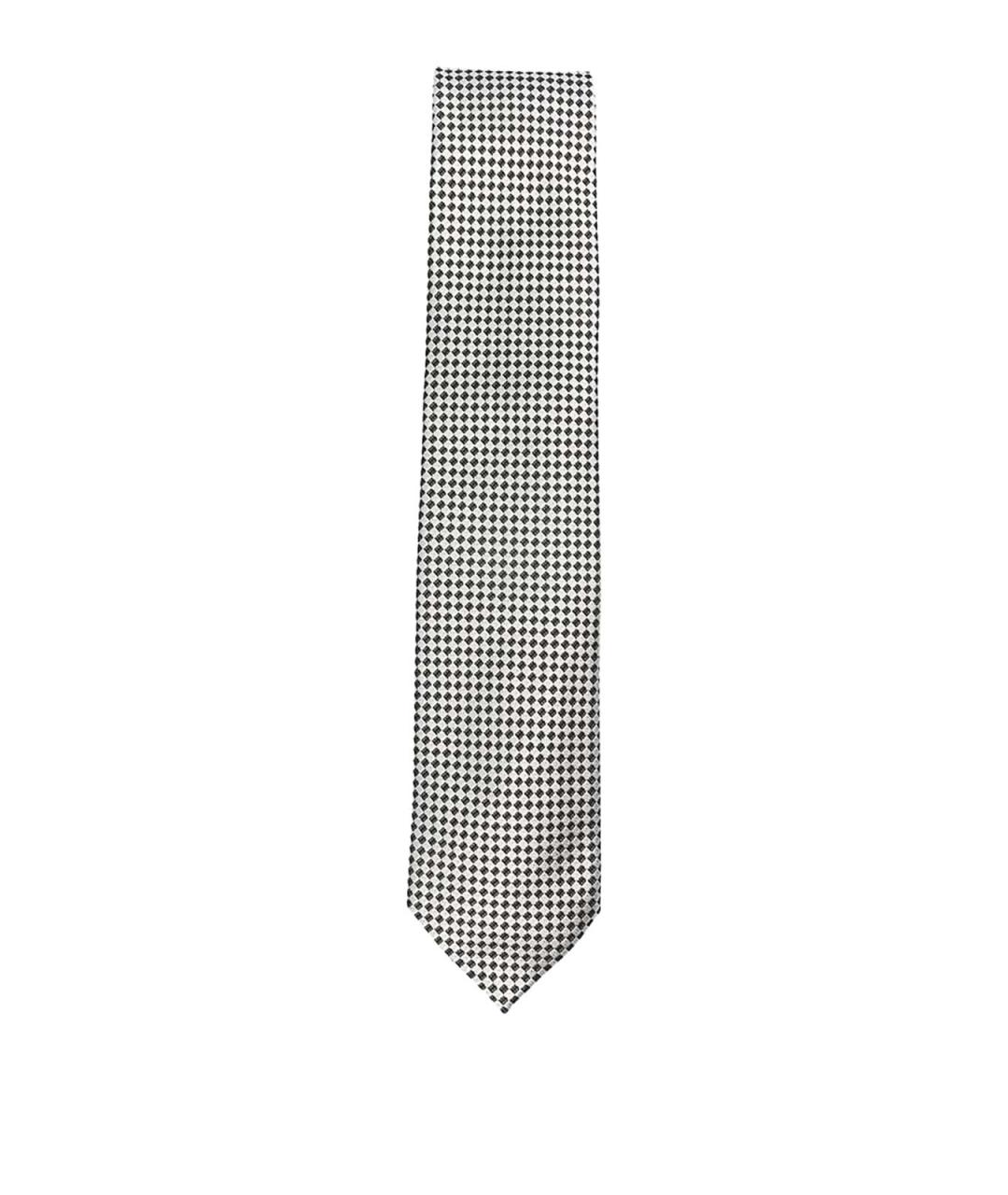 TOM FORD Черный шелковый галстук, фото 1