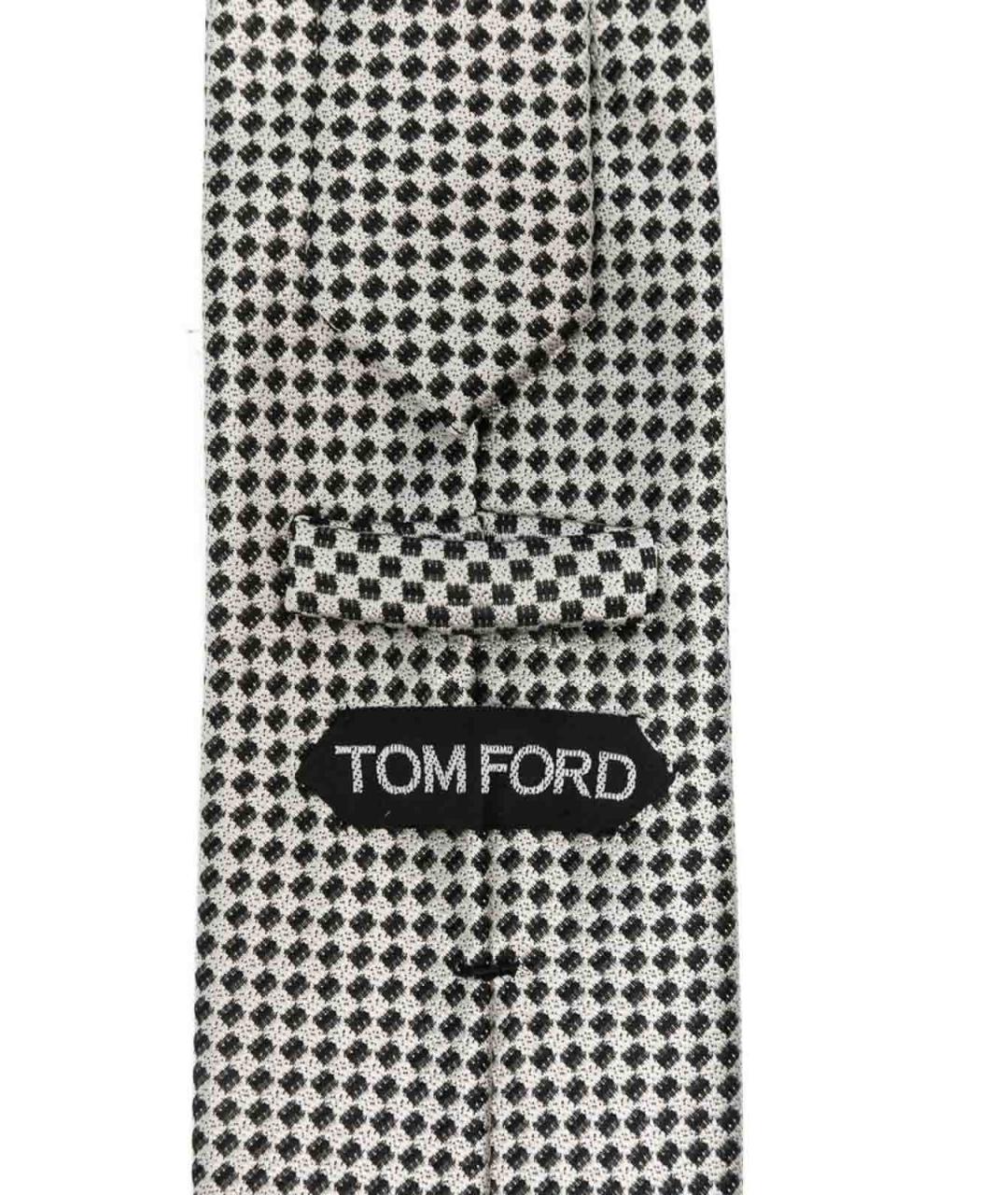 TOM FORD Черный шелковый галстук, фото 3