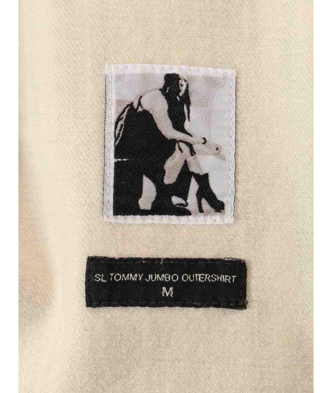 RICK OWENS DRKSHDW Белая хлопковая классическая рубашка, фото 5