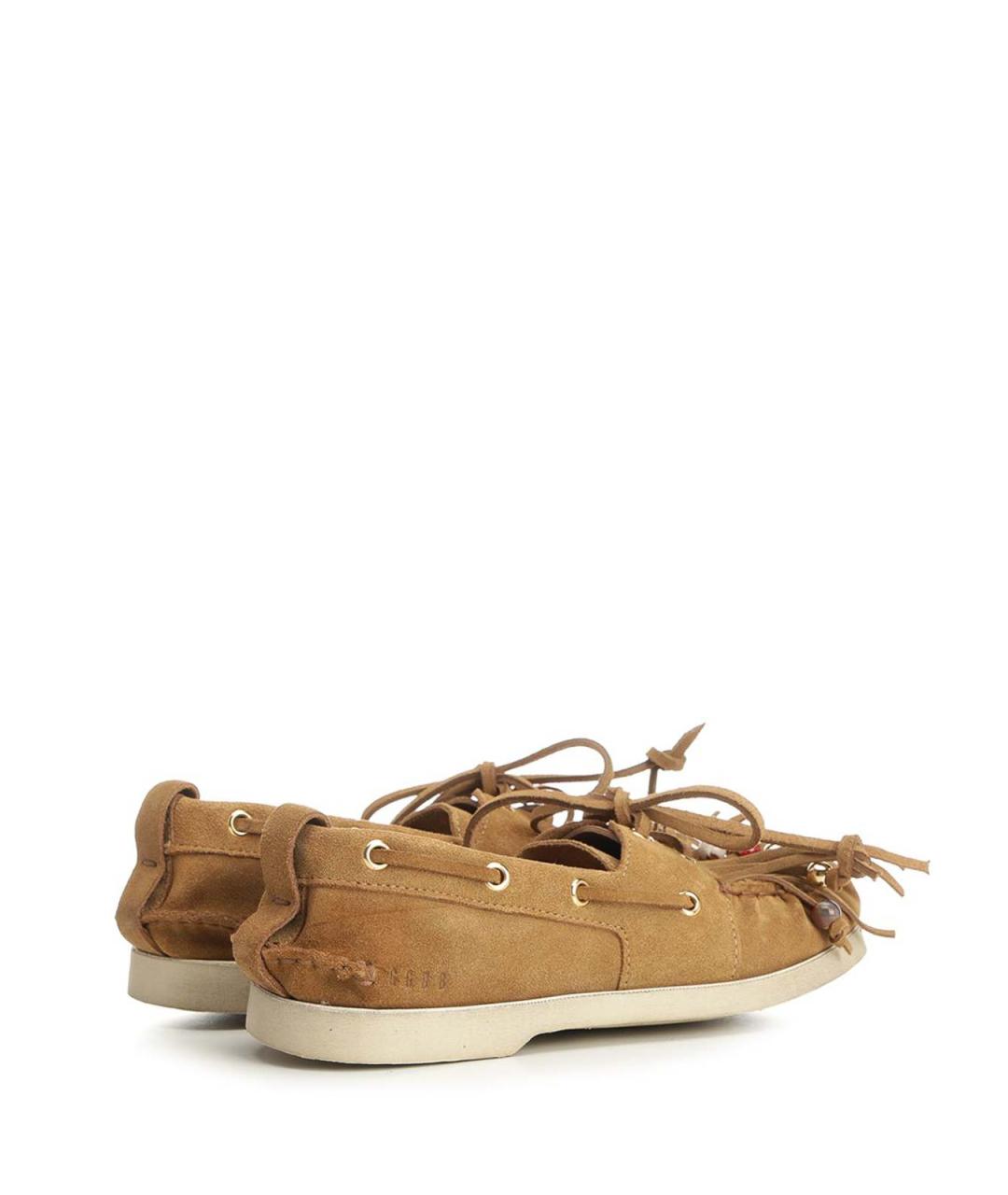 GOLDEN GOOSE DELUXE BRAND Коричневые замшевые лоферы, фото 3