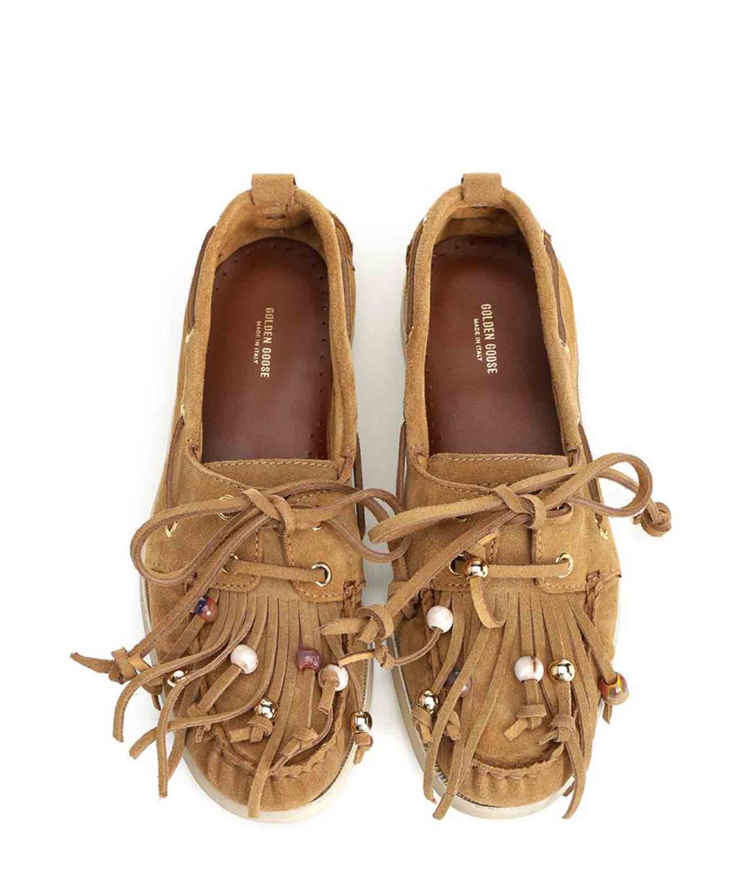 GOLDEN GOOSE DELUXE BRAND Коричневые замшевые лоферы, фото 5