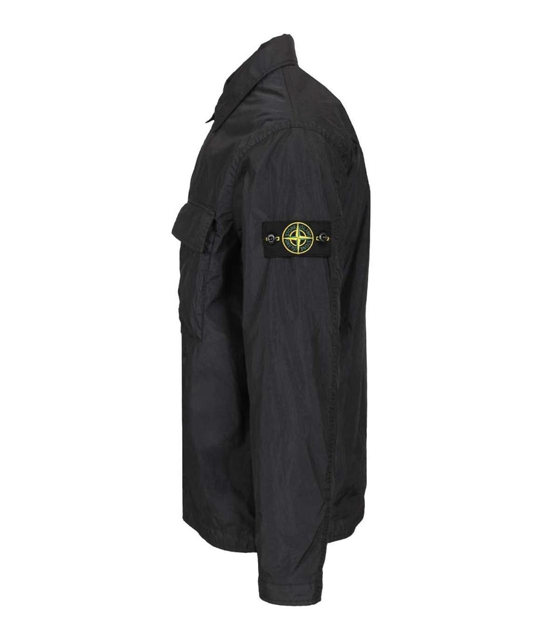 STONE ISLAND Темно-синяя полиамидовая куртка, фото 3