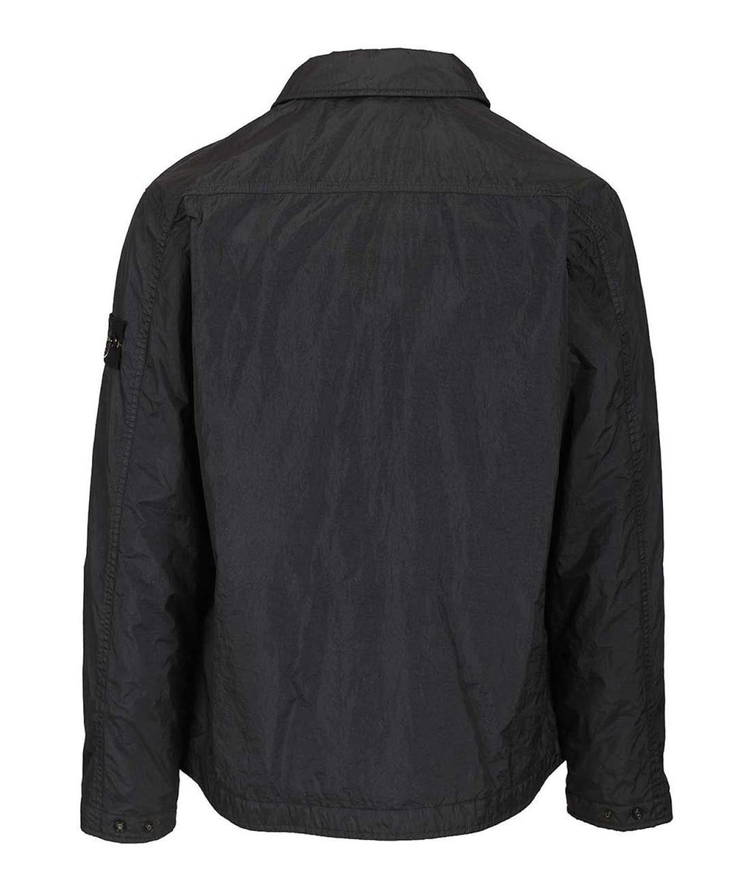 STONE ISLAND Темно-синяя полиамидовая куртка, фото 2