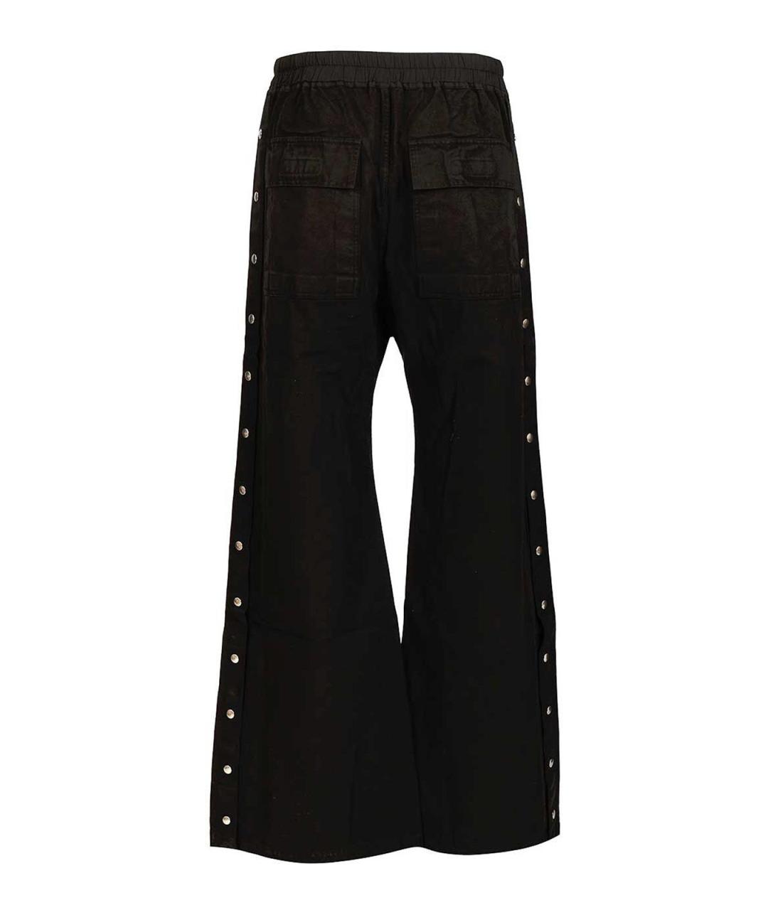 RICK OWENS DRKSHDW Черные хлопковые повседневные брюки, фото 2