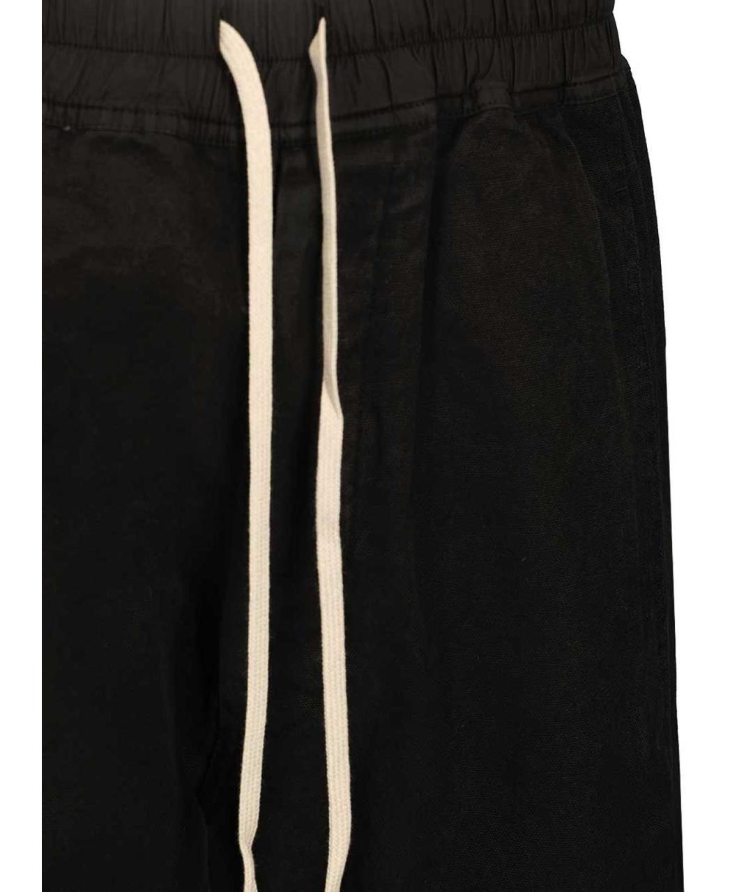 RICK OWENS DRKSHDW Черные хлопковые повседневные брюки, фото 4