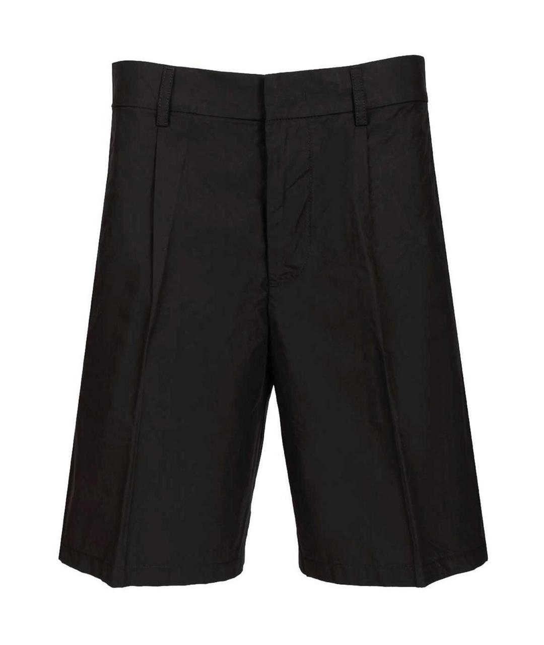 EMPORIO ARMANI Черные хлопковые шорты, фото 1