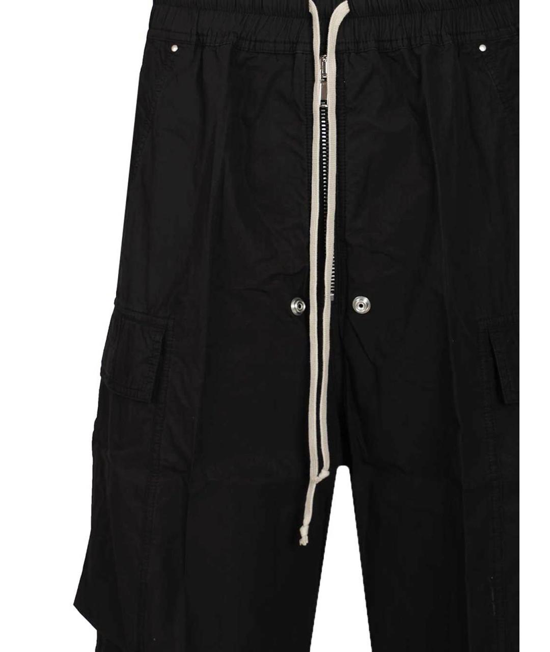 RICK OWENS DRKSHDW Черные хлопковые повседневные брюки, фото 4