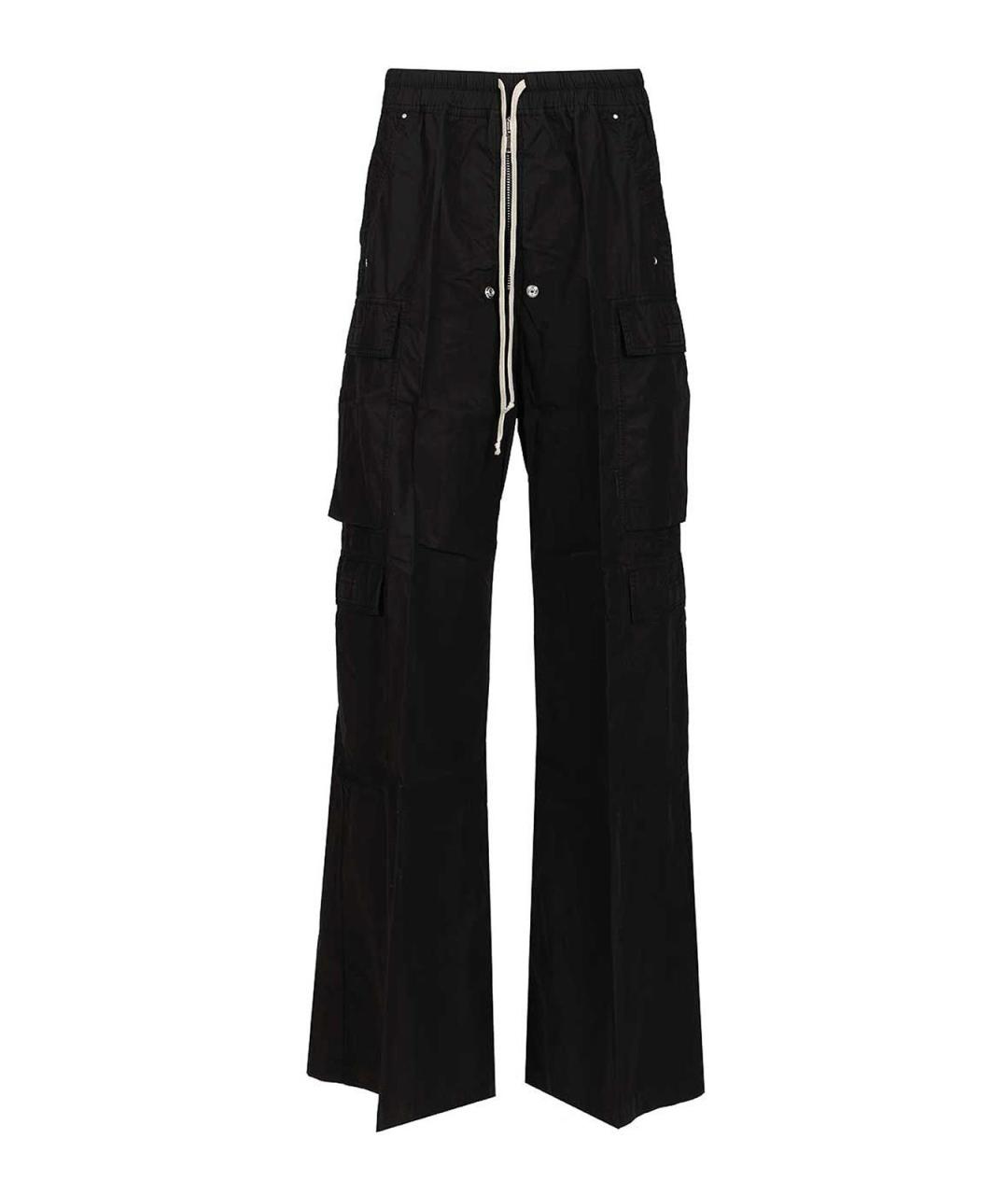 RICK OWENS DRKSHDW Черные хлопковые повседневные брюки, фото 1
