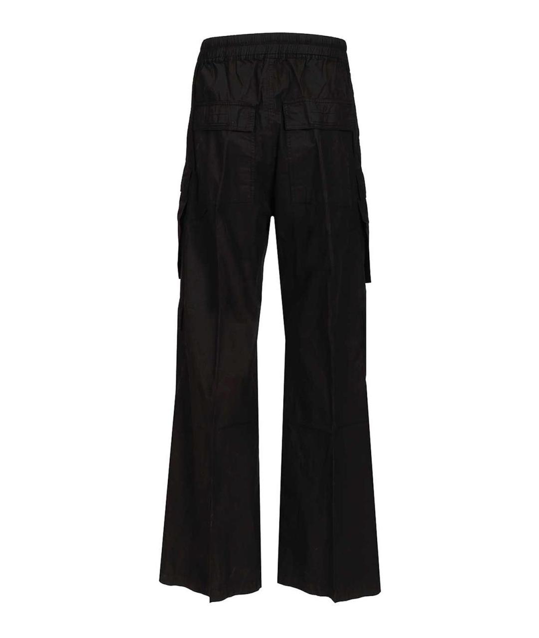 RICK OWENS DRKSHDW Черные хлопковые повседневные брюки, фото 2