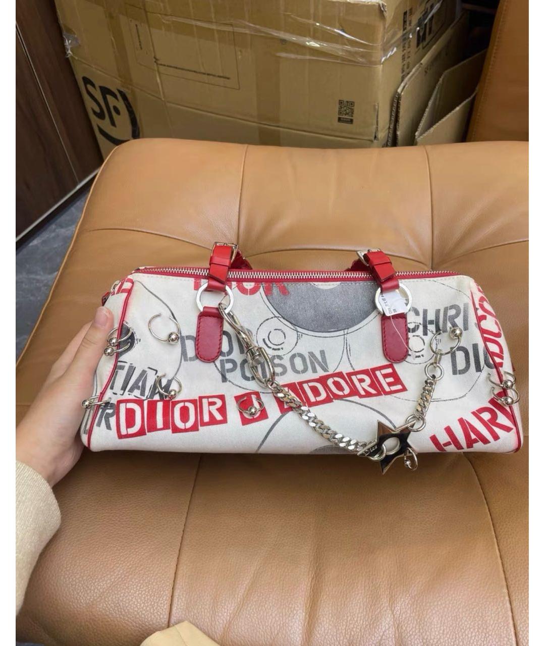 CHRISTIAN DIOR Мульти кожаная сумка с короткими ручками, фото 2