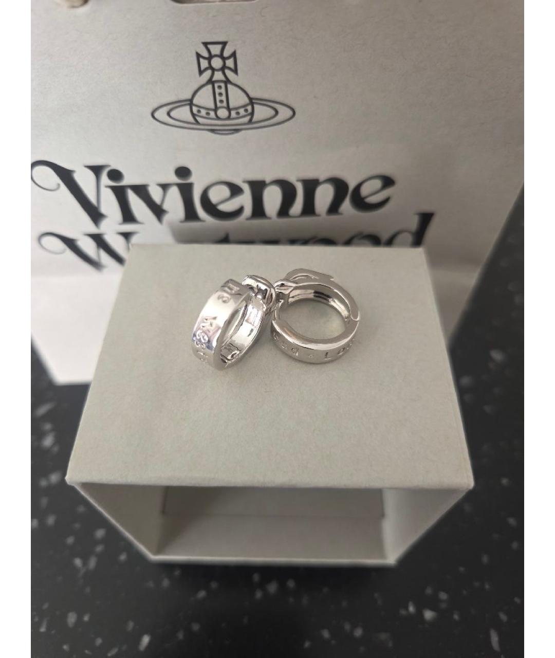 VIVIENNE WESTWOOD Серебряные с серебряным покрытием серьги, фото 3