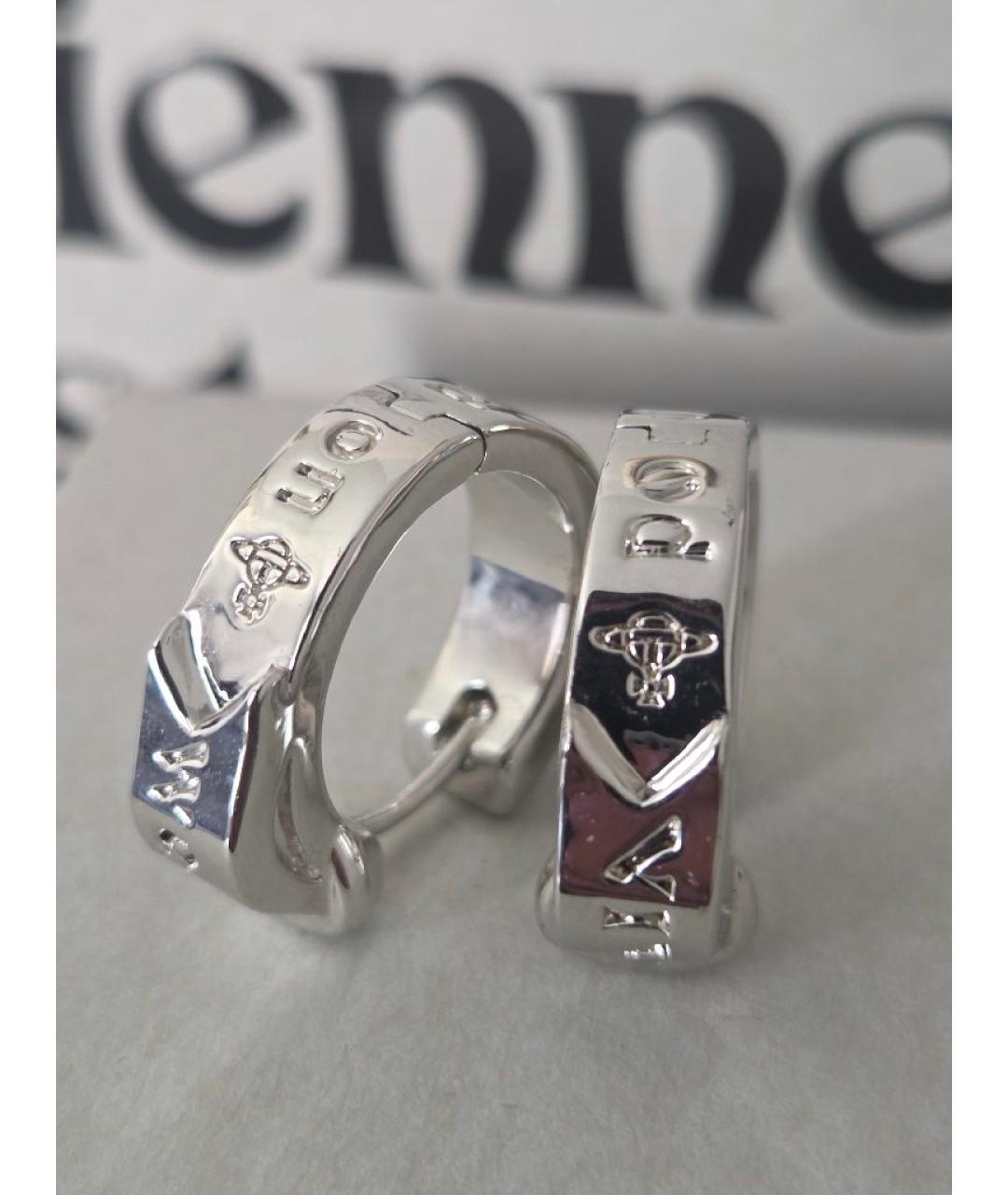 VIVIENNE WESTWOOD Серебряные с серебряным покрытием серьги, фото 5