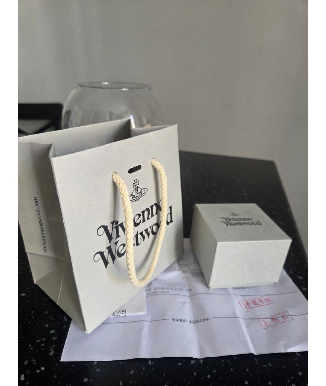 VIVIENNE WESTWOOD Серебряные с серебряным покрытием серьги, фото 4