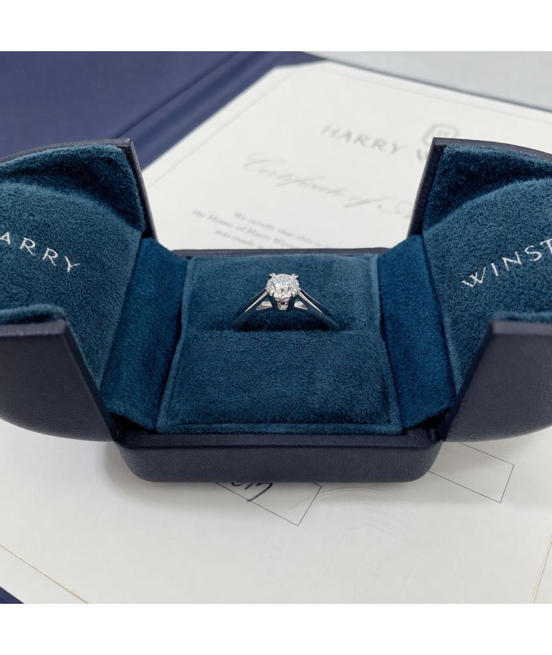 Harry Winston Серебряное платиновое кольцо, фото 4