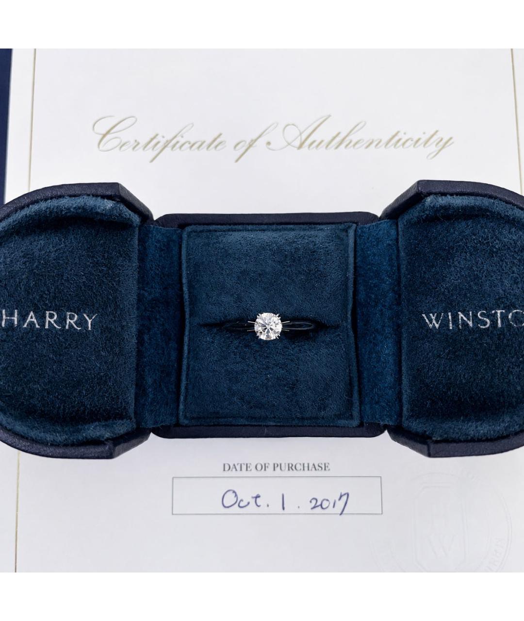 Harry Winston Серебряное платиновое кольцо, фото 3