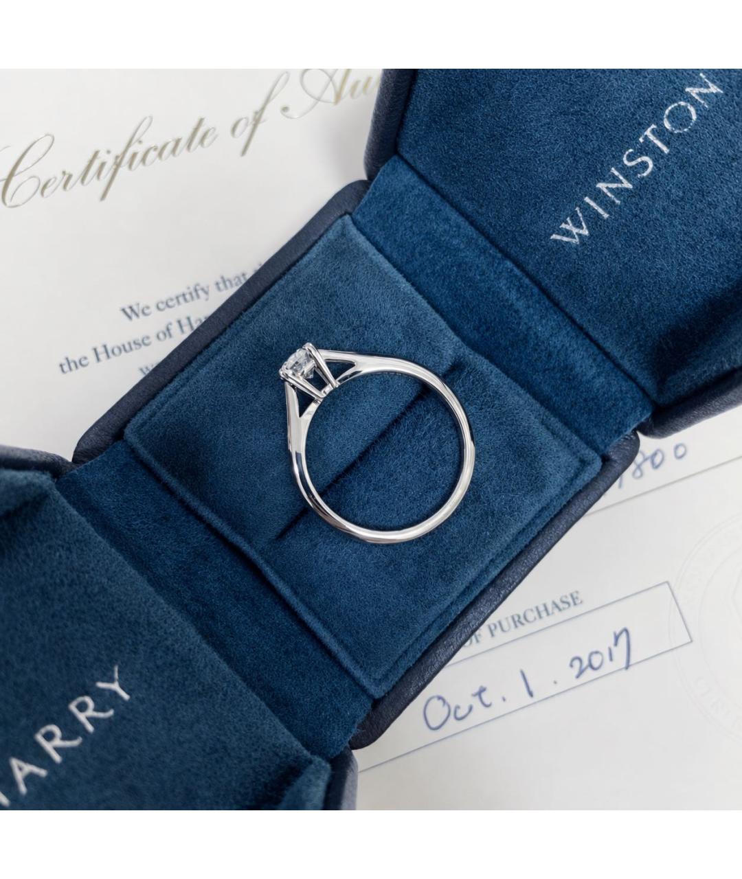 Harry Winston Серебряное платиновое кольцо, фото 5