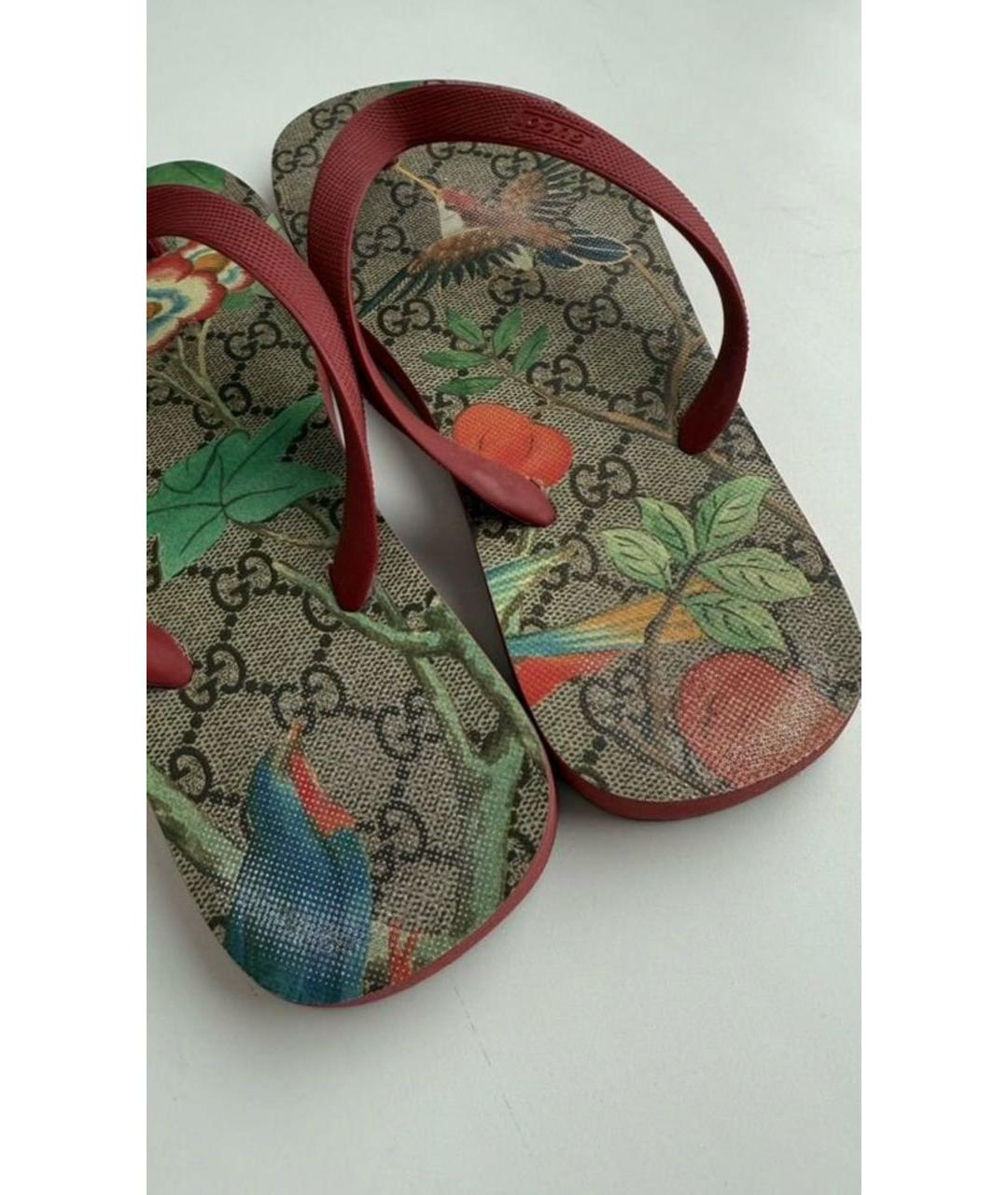 GUCCI Мульти шлепанцы, фото 4