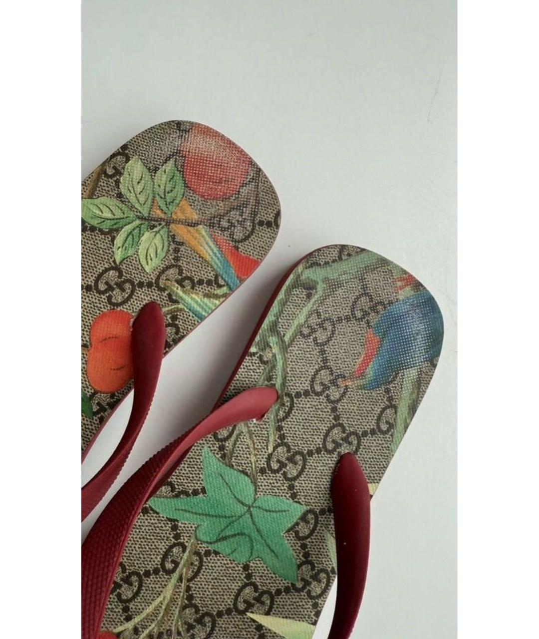 GUCCI Мульти шлепанцы, фото 7