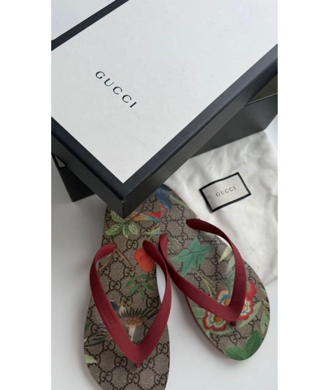 GUCCI Мульти шлепанцы, фото 5