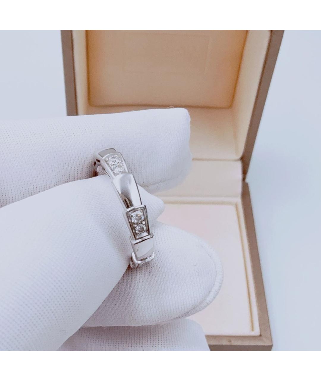 BVLGARI Белое кольцо из белого золота, фото 4