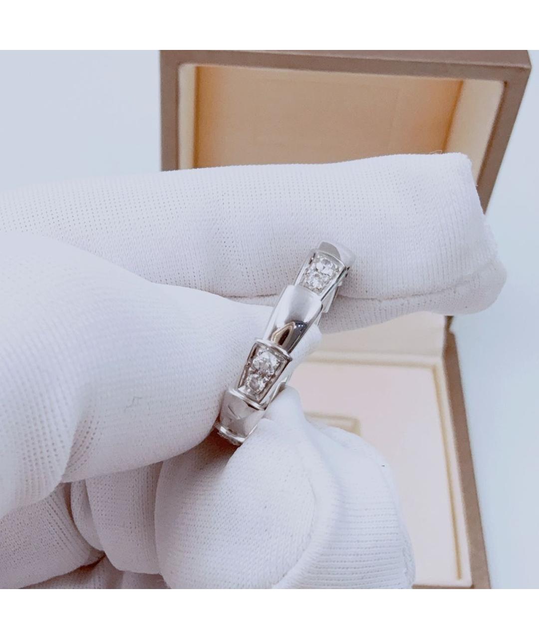 BVLGARI Белое кольцо из белого золота, фото 3