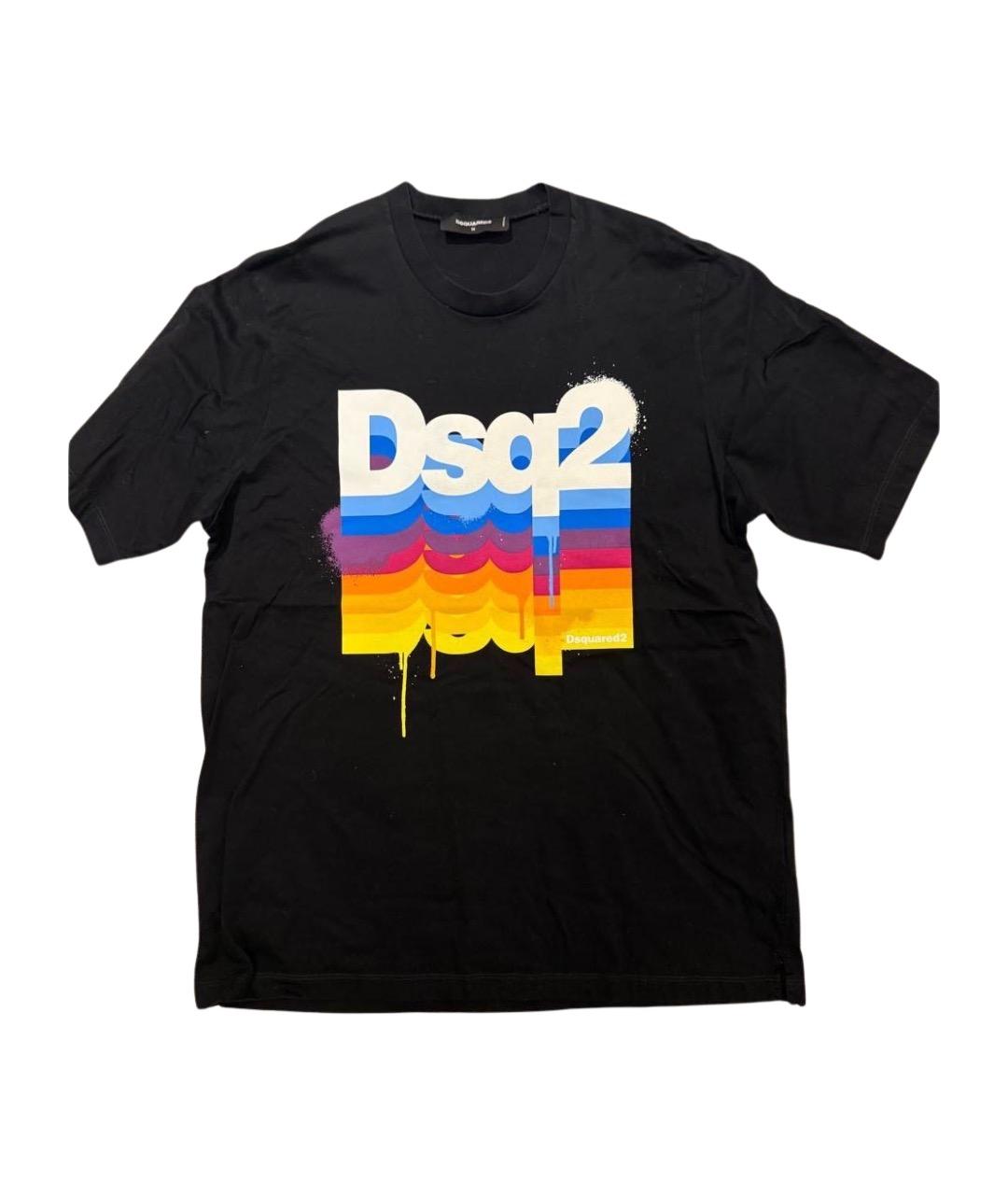 DSQUARED2 Черная хлопковая футболка, фото 1