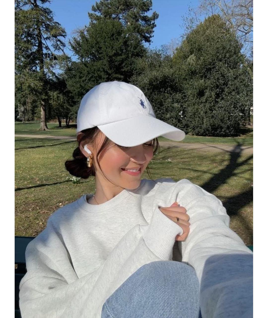 POLO RALPH LAUREN Белая хлопковая кепка, фото 2