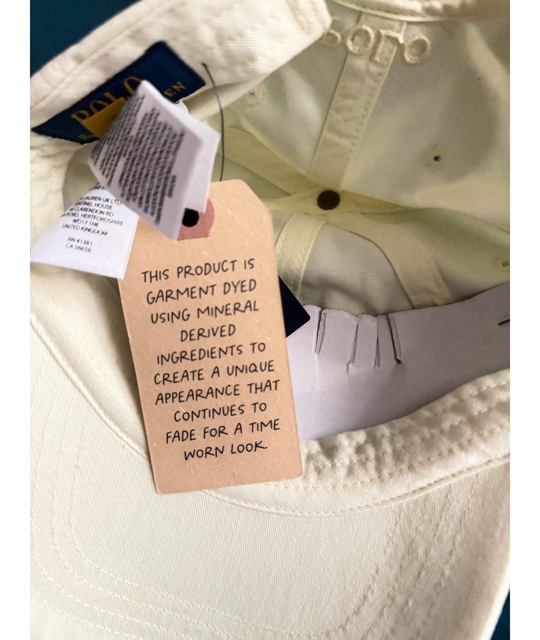 POLO RALPH LAUREN Желтая хлопковая кепка, фото 4