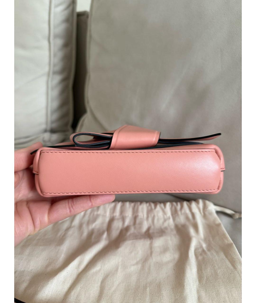 ACNE STUDIOS Коралловая кожаная сумка через плечо, фото 3